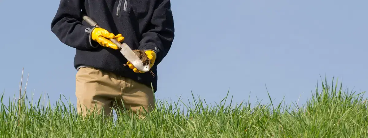 man carrying out soil investigation | Drilcorp