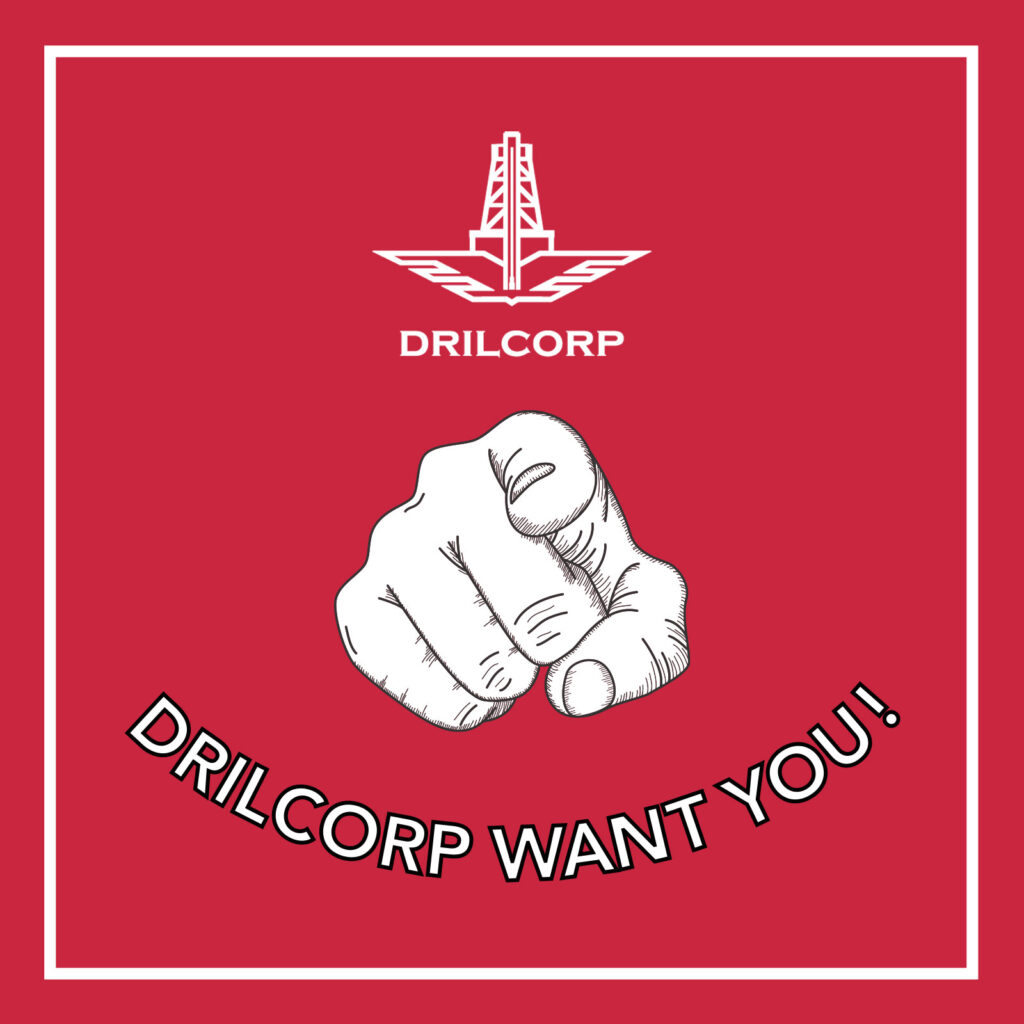 Drilcorp sign saying 'Drilcorp Wants You' | Drilcorp